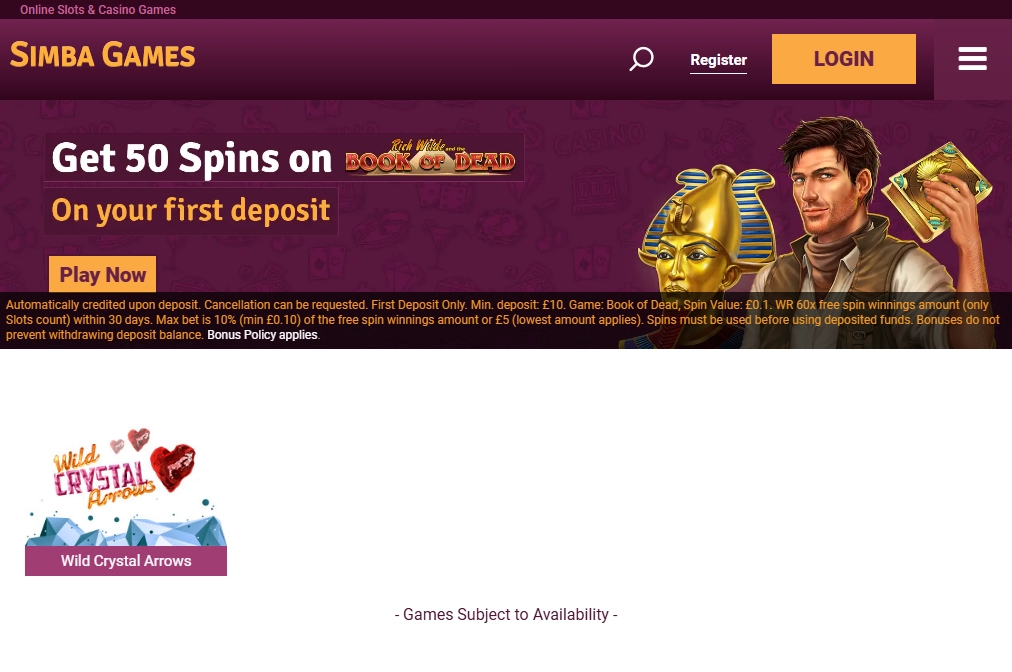 Simba Games Casino